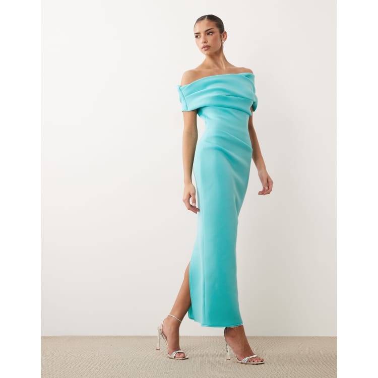 canary yellow midi dress Cult Gaia Ritz Canary Silk Halter Midi Dress