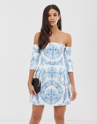 asos chain print dress