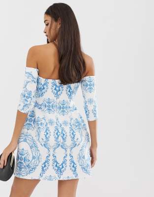 asos chain print dress