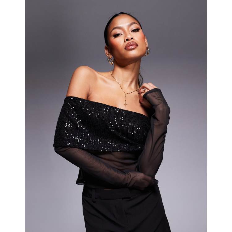 NICENICE MOMENT OPEN SHOULDER SHELL 黒 S nnm1-25s-022-c01.jpg