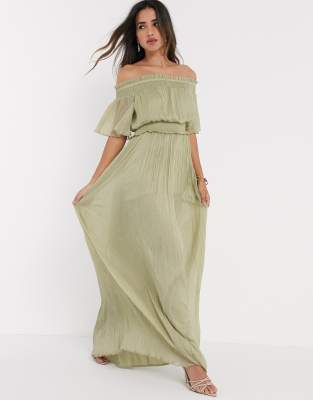 green maxi dress asos