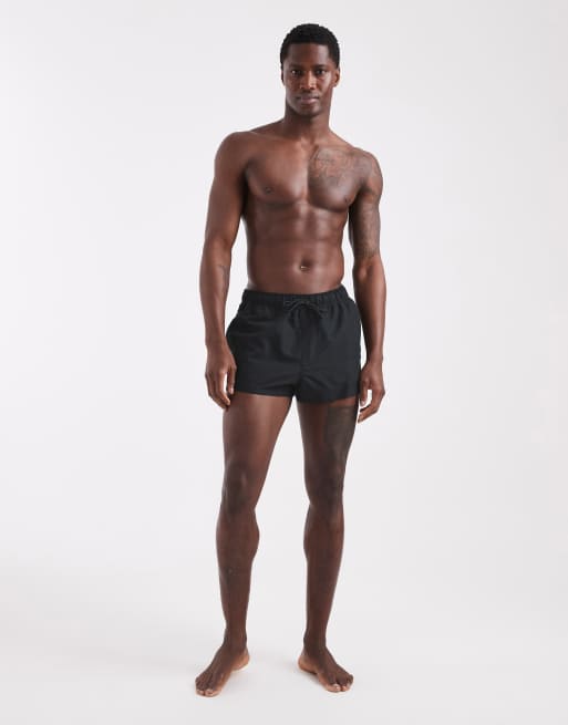 ASOS DESIGN – Bardzo krótkie czarne szorty kąpielowe, 2 z 5