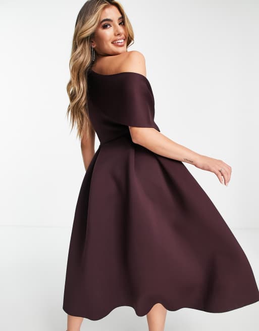 Aubergine 2024 cocktail dress