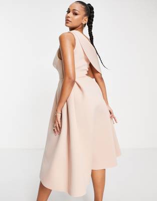 asos pale pink bridesmaid dress