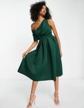 Forest green hotsell dress asos