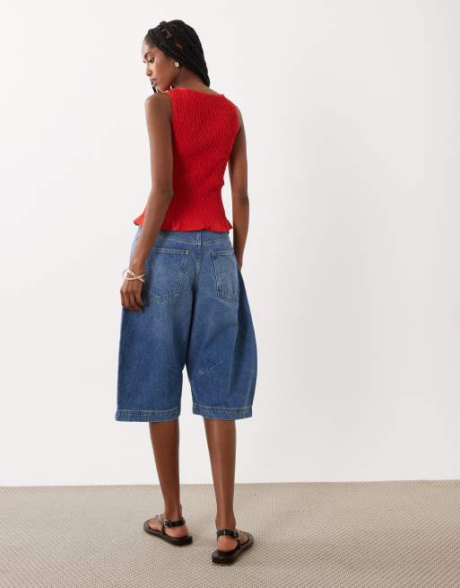 ASOS DESIGN barrel bermuda short in vintage wash, 5 of 5