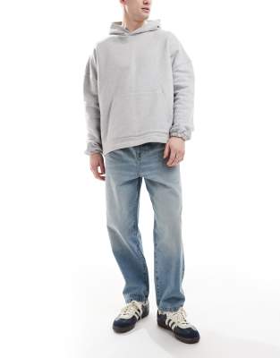 [ASOS DESIGN] ASOS DESIGN barrel fit jeans in light wash blue W29 L32 Light wash blue