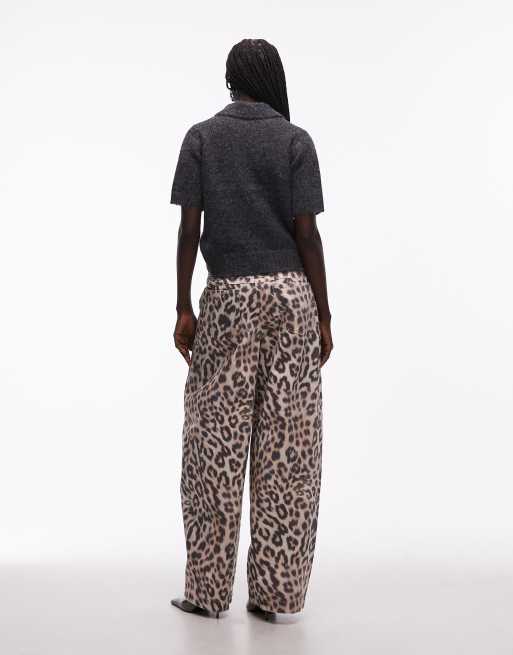 ASOS DESIGN – Barrel-Hose mit Leopardenmuster, 3 von 5