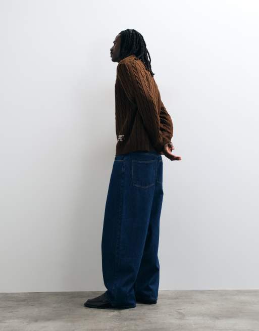 ASOS DESIGN barrel jeans in indigo, 2 van 5