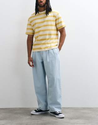 Asos Design Barrel Jeans In Blue