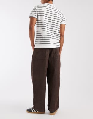 Asos Design Barrel Jeans In Pattern