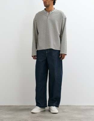 Asos Design Barrel Jeans In Multi