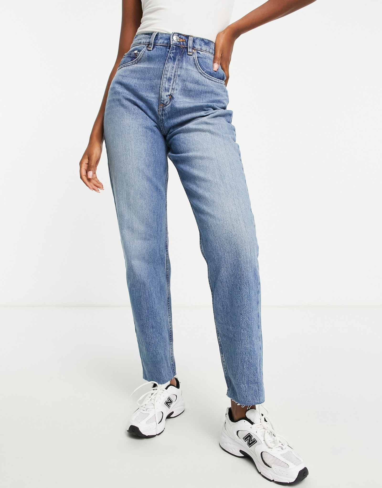 ДИЗАЙНЕРСКИЕ джинсы-бочонки ASOS с отделкой под камень