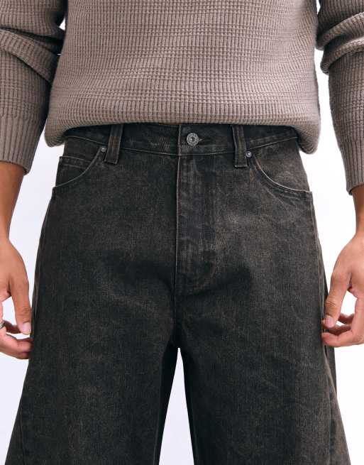 ASOS DESIGN barrel jeans in washed brown, 4 of 5