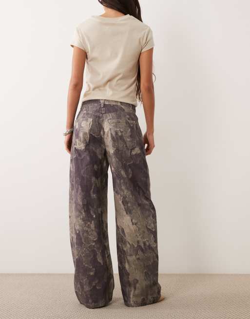 ASOS DESIGN barrel jeans met camouflageprint, 2 van 5