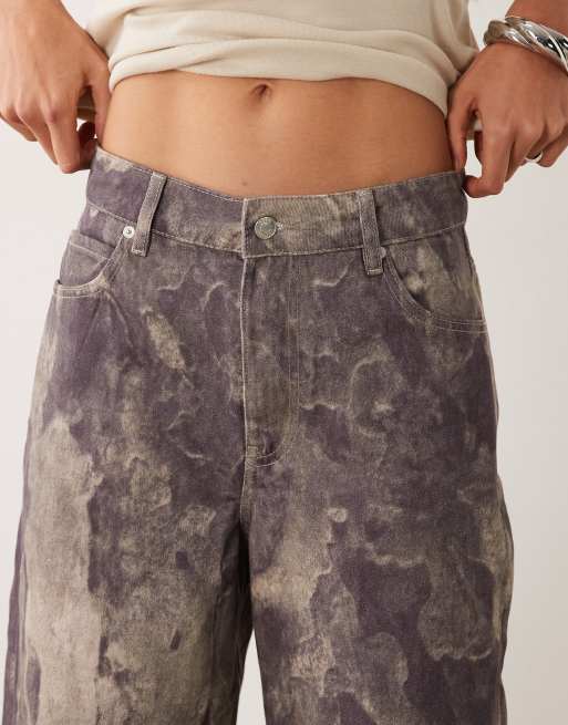 ASOS DESIGN Barrel-Jeans mit Military-Muster, 5 von 5