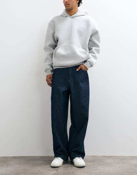 ASOS DESIGN Barrel-Jeans mit Nadelstreifen - view 1