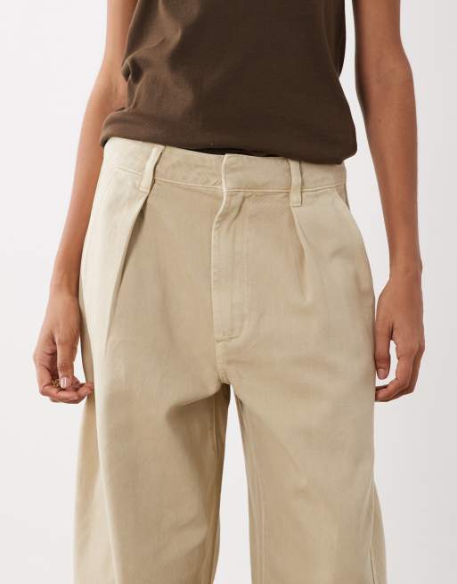 ASOS DESIGN barrel jeans with seams in stone wash, 5 of 5