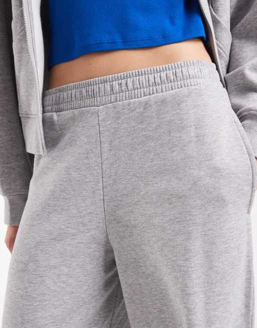 ASOS DESIGN Barrel leg brushback sweatpants in gray heather, 4 of 5