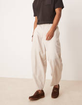 ASOS DESIGN super baggy sweatpants in blue mini stripes