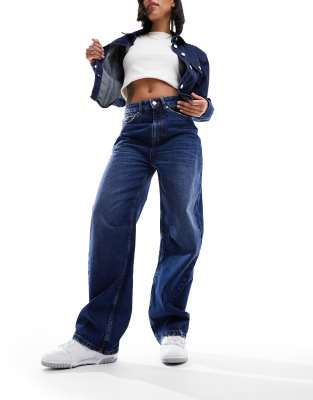 ASOS DESIGN ASOS DESIGN barrel leg jeans in dark blue