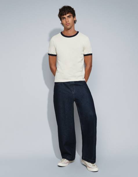 ASOS DESIGN barrel leg jeans in indigo - view 1