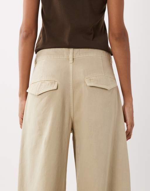ASOS DESIGN – Barrel-Leg-Jeans in Stone-Waschung mit Nahtdetails, 4 von 5