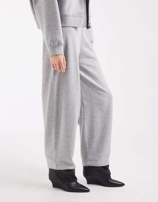 ASOS DESIGN Barrel leg joggers i gråmeleret, 2 af 5