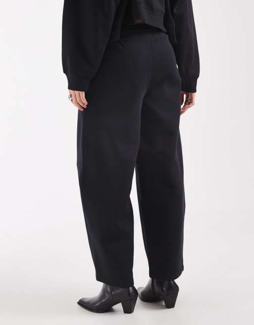 ASOS DESIGN barrel leg joggers i svart, 5 av 5