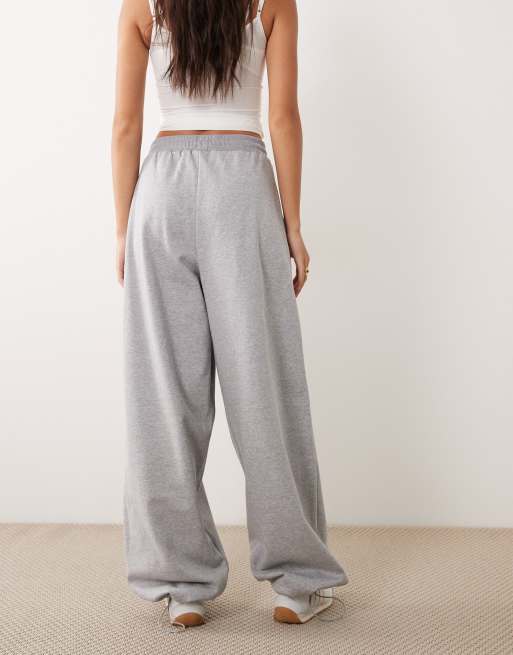 ASOS DESIGN barrel leg sweatpants in gray heather - part of a set, 3 of 5