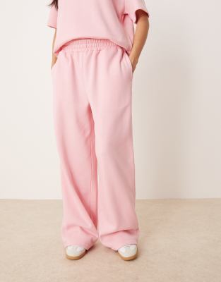 Asos Design Barrel Leg Sweatpants In Pink