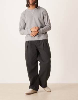 Asos Design Barrel Pants In Black