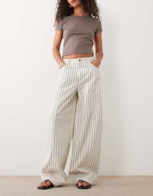 Asos Design Barrel Pants In Multi