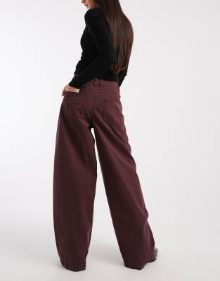 Asos Design Barrel Pants In Multi