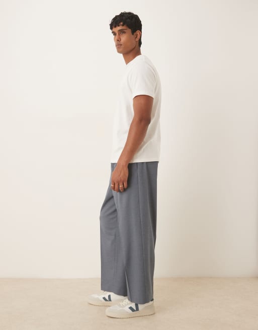 ASOS DESIGN barrel suit trousers in blue, 3 of 5