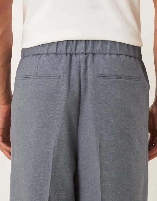 ASOS DESIGN barrel suit trousers in blue, 5 of 5