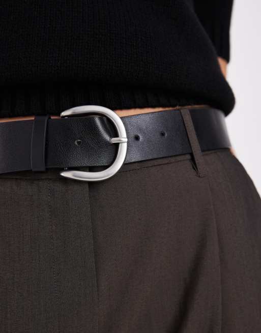 ASOS DESIGN barrelbroek met ceintuur en ballonvorm in bruin met glans, 5 van 5