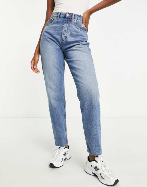 エイソス ASOS DESIGN barrell jeans in stonewash レディース-