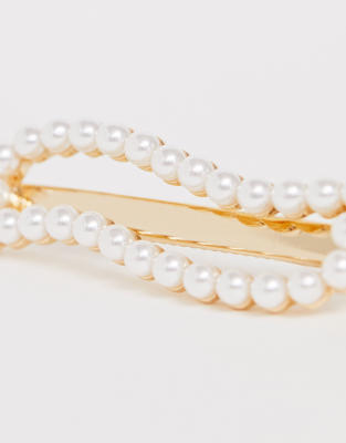 DesignBarrette Doré À Cheveux Avec Motif Vague Asos Perle VqUMLSzpjG