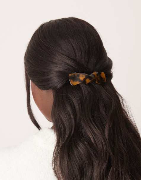 ASOS DESIGN – Barrette – Haarspange mit Schildpatt-Optik - view 1
