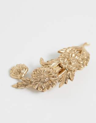 Et Fleur Antique Asos Motif Feuille Doré DesignBarrette H9IWEDY2