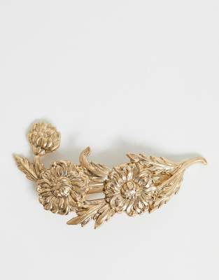 Et Fleur Antique Asos Motif Feuille Doré DesignBarrette H9IWEDY2
