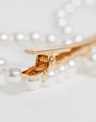 Nœud Nœud DesignBarrette En Asos En Perles DesignBarrette Asos sQrthd