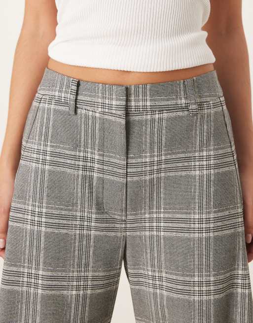 ASOS DESIGN – Baryłkowe spodnie w kratę ze skręconymi przeszyciami, 4 z 5