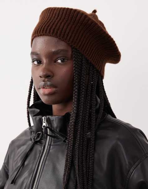 ASOS DESIGN - Basco in maglia color cioccolato - view 1