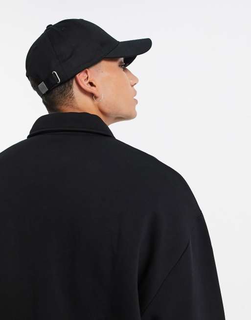 Black cotton store baseball cap