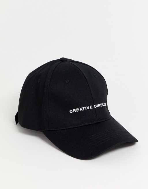 ASOS DESIGN baseball cap in black, ASOS