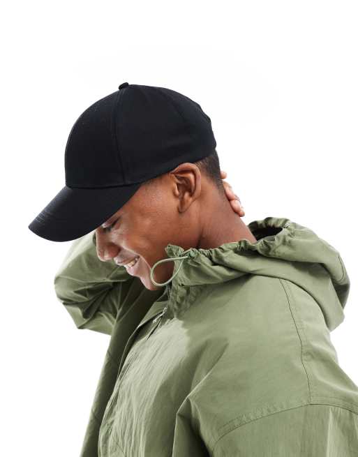 ASOS DESIGN baseball cap in black , 3 of 4