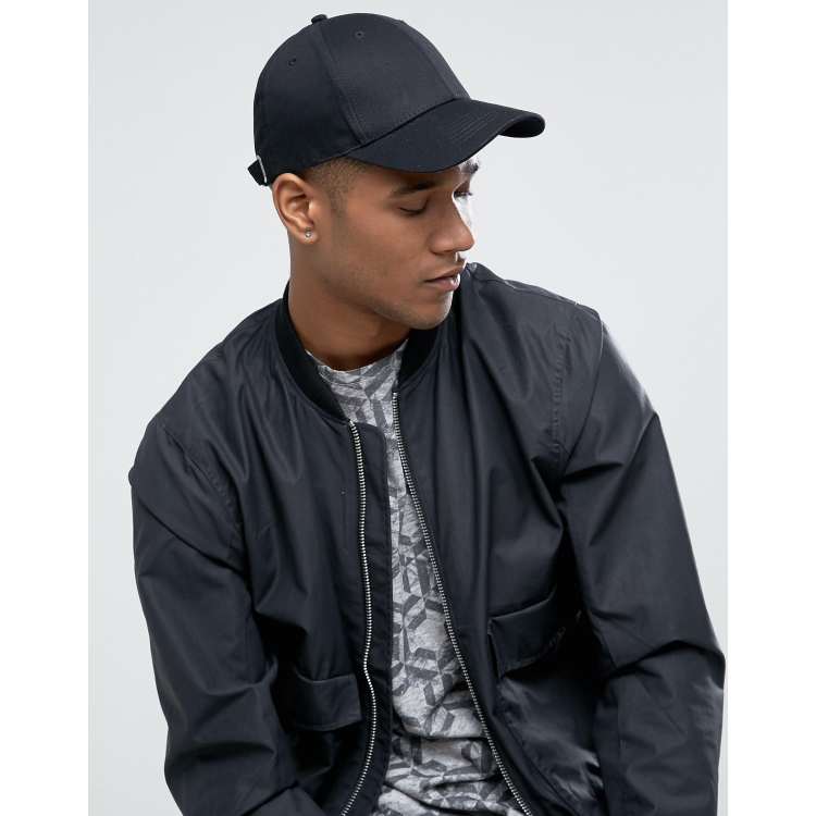 Asos black store baseball cap