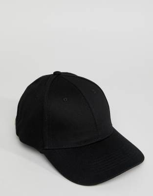 asos black cap